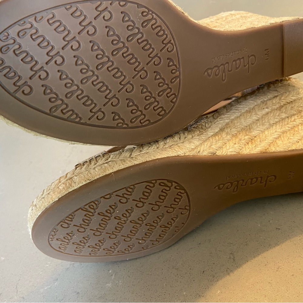 New! Charles, By Charles David Leather Espadrilles - image 5